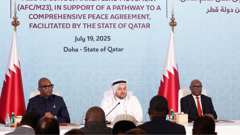 डीआर कांगो और एम23 ने दोहा में शांति घोषणा पर हस्ताक्षर किए डीआर कांगो और एम23 ने दोहा में शांति घोषणा पर हस्ताक्षर किए