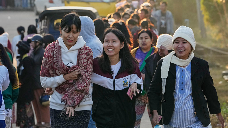 म्यांमार ने 2025 के आम चुनावों के चरण 1 की शुरुआत की