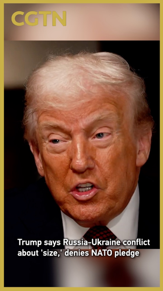 ट्रम्प का कहना है कि रूस का आकार मास्को को बढ़त देता है, नाटो वादे से इनकार ट्रम्प का कहना है कि रूस का आकार मास्को को बढ़त देता है, नाटो वादे से इनकार video poster