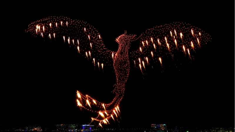 रस अल खैमाह में ड्रोन से बने विशाल फीनिक्स ने बनाया नया विश्व रिकॉर्ड